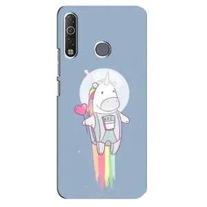 Чехол Unicorn на TECNO Camon 12 Air CC6 (Единорог космонавт)