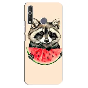Силиконовый Чехол с Енотами на TECNO Camon 12 Air CC6 (Енот)
