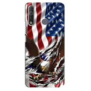 Чохол Прапор USA для TECNO Camon 12 Air CC6 (Прапор USA)