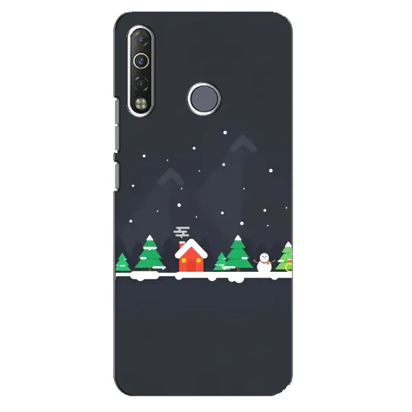 Чехол с рисунком «Город зимний» для TECNO Camon 12 Air CC6 Чехол с рисунком «Город зимний» для TECNO Camon 12 Air CC6