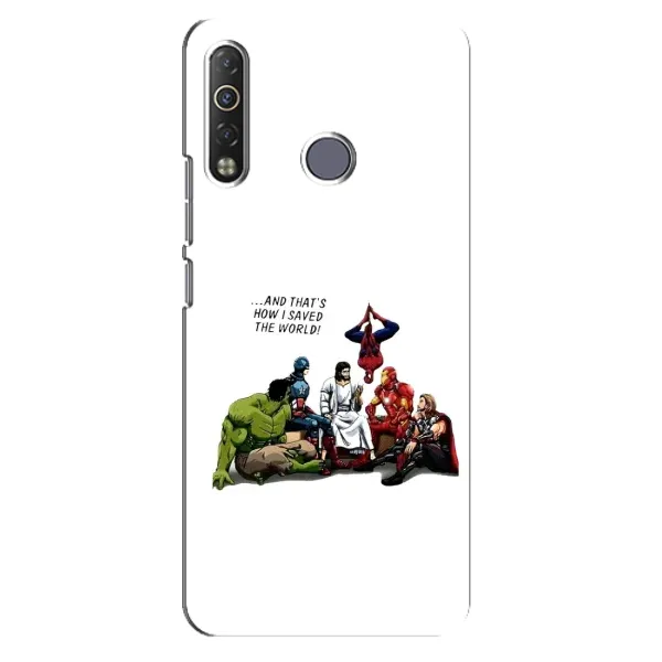 Чехол с рисунком «Иисус супергерой» для TECNO Camon 12 Air CC6 Чехол с рисунком «Иисус супергерой» для TECNO Camon 12 Air CC6