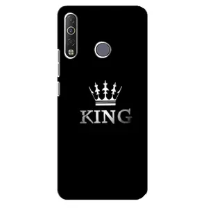 Чохол (Корона на чорному фоні) для Техно Камон 12 Ейр (KING)