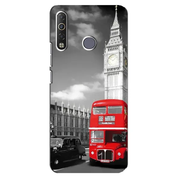 Чехол с рисунком «Красный автобус» для TECNO Camon 12 Air CC6 Чехол с рисунком «Красный автобус» для TECNO Camon 12 Air CC6