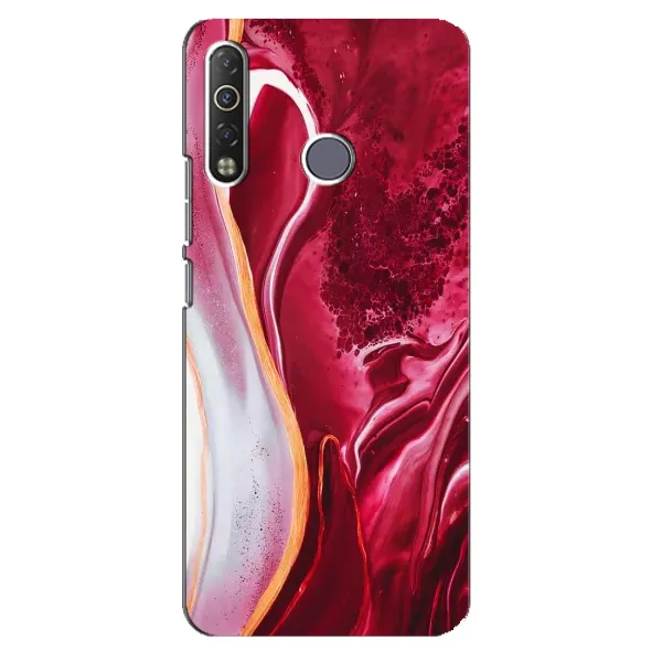 Чехол с рисунком «Красный мрамор» для TECNO Camon 12 Air CC6 Чехол с рисунком «Красный мрамор» для TECNO Camon 12 Air CC6