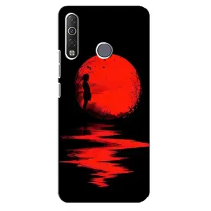 Літній Чохол на TECNO Camon 12 Air CC6 (Червоний Захід сонця)