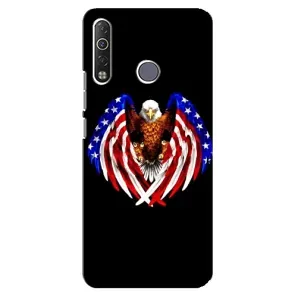Чохол Прапор USA для TECNO Camon 12 Air CC6 (Крила США)