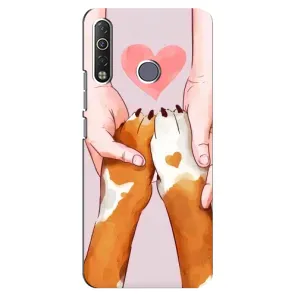 Чехол (ТПУ) Милые собачки для TECNO Camon 12 Air CC6 (Любовь к собакам)