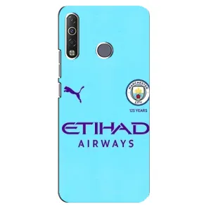 Силиконовые Чехлы принт Футбол на TECNO Camon 12 Air CC6 (Man City)