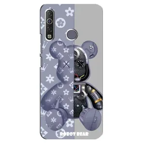 Силіконовий чохол для TECNO Camon 12 Air CC6 (Ведмідь Louis Vuitton)
