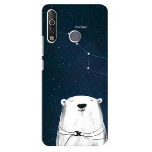 Силіконовий бампер з картинкою звірів для TECNO Camon 12 Air CC6 (Ведмедиця)