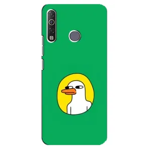 Бампер с принтом Мемы для TECNO Camon 12 Air CC6 (Мем Утка)
