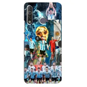 Чехлы Лео Месси Аргентина для TECNO Camon 12 Air CC6 (Месси в сборной)