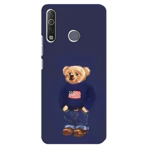 Чехлы Мишка Тедди для Техно Камон 12 Ейр (Мишка USA)