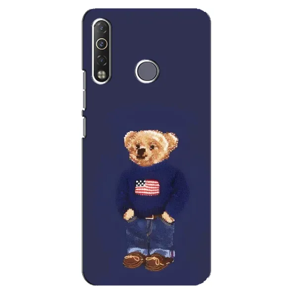 Чехол с рисунком «Мишка USA» для TECNO Camon 12 Air CC6 Чехол с рисунком «Мишка USA» для TECNO Camon 12 Air CC6