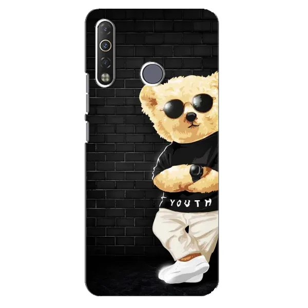 Чехол с рисунком «Мишка в очках» для TECNO Camon 12 Air CC6 Чехол с рисунком «Мишка в очках» для TECNO Camon 12 Air CC6