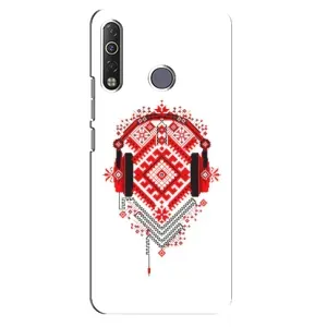 Силиконовый Чехол на TECNO Camon 12 Air CC6 с картинкой Вышиванки (Модная вышиванка)