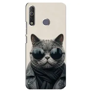 Чехол на тематику: Коты для TECNO Camon 12 Air CC6 (Модный кот)