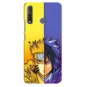 Купить Чехлы на телефон с принтом Anime для TECNO Camon 12 Air CC6 (Naruto Vs Sasuke)