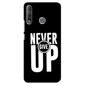 Силіконовый Чохол на TECNO Camon 12 Air CC6 з картинкою НАЙК (Never Give UP)