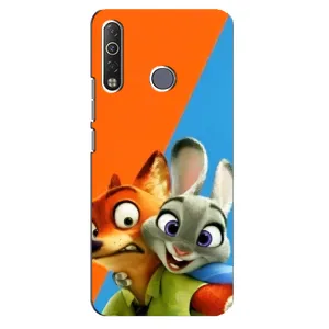 Чехлы ЗВЕРОПОЛИС для TECNO Camon 12 Air CC6 (Ник и Хопс)