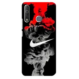 Силіконовый Чохол на TECNO Camon 12 Air CC6 з картинкою НАЙК (Nike дим)