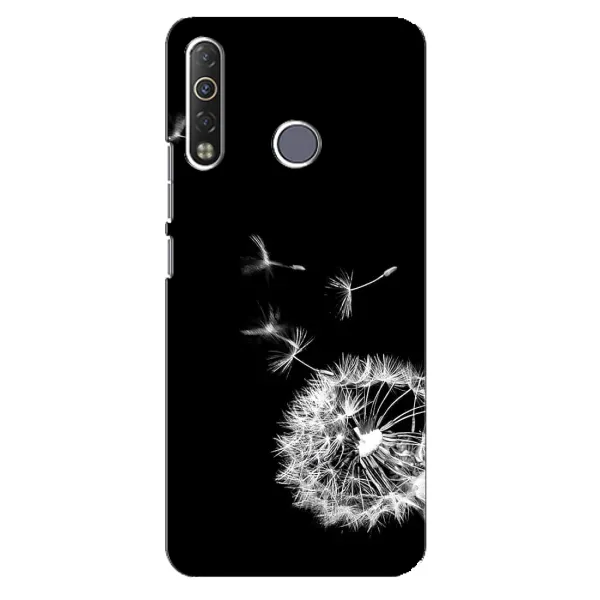 Чехол с рисунком «Одуванчик на чёрном» для TECNO Camon 12 Air CC6 Чехол с рисунком «Одуванчик на чёрном» для TECNO Camon 12 Air CC6