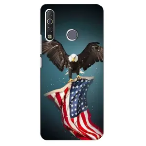 Чохол Прапор USA для TECNO Camon 12 Air CC6 (Орел і прапор)
