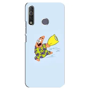Чехлы с Патриком на TECNO Camon 12 Air CC6 (Патрик с подушкой)