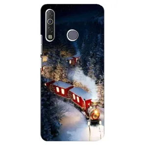 Силіконовий бампер на різдво для TECNO Camon 12 Air CC6 (Потяг)