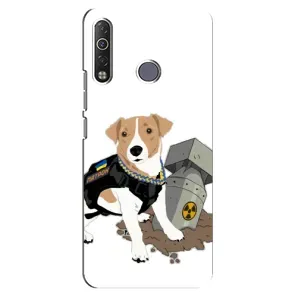 Чехол с принтом Собаки Патрон для TECNO Camon 12 Air CC6 (Пёс Патрон с ракетой)