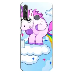 Чехол Unicorn на TECNO Camon 12 Air CC6 (Радуга единорожка)
