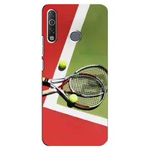 Чехлы с принтом Спортивная тематика для TECNO Camon 12 Air CC6 (Ракетки теннис)