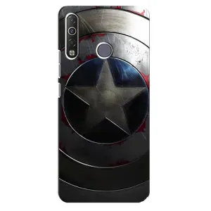 Чохол с Щітом Капітана Америки на TECNO Camon 12 Air CC6 (Ретро Щит Капітана)