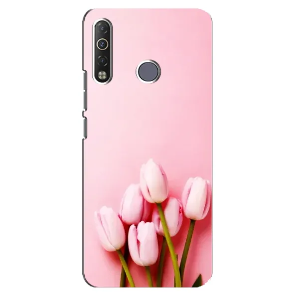 Чехол с рисунком «Розовые тюльпаны» для TECNO Camon 12 Air CC6 Чехол с рисунком «Розовые тюльпаны» для TECNO Camon 12 Air CC6