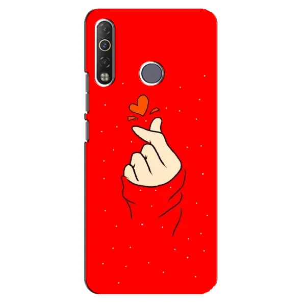 Чехол с рисунком «Сердце на красном» для TECNO Camon 12 Air CC6 Чехол с рисунком «Сердце на красном» для TECNO Camon 12 Air CC6