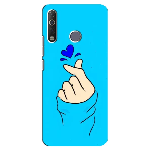 Чехол с рисунком «Сердце на синем» для TECNO Camon 12 Air CC6 Чехол с рисунком «Сердце на синем» для TECNO Camon 12 Air CC6