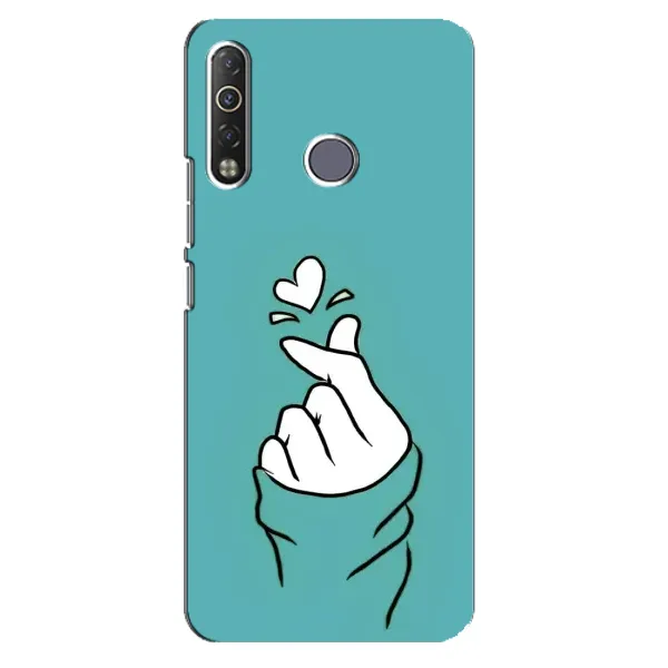 Чехол с рисунком «Сердечко на бирюзовом» для TECNO Camon 12 Air CC6 Чехол с рисунком «Сердечко на бирюзовом» для TECNO Camon 12 Air CC6