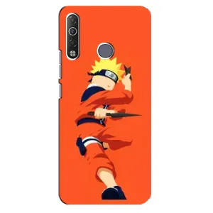 Чехлы с принтом Наруто на TECNO Camon 12 Air CC6 (Силуэт Наруто)