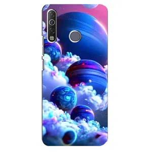 Чохли КОСМОС на TECNO Camon 12 Air CC6 (Сині планети)