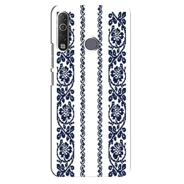 Чехол с рисунком «Синяя вышиванка» для TECNO Camon 12 Air CC6 Чехол с рисунком «Синяя вышиванка» для TECNO Camon 12 Air CC6