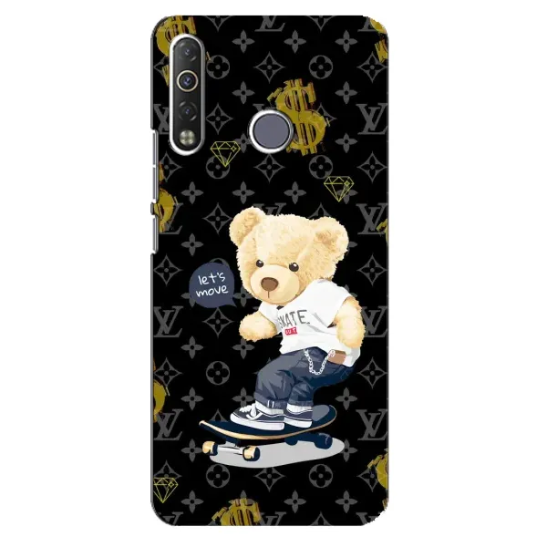 Чехол с рисунком «Скейтер Тедди» для TECNO Camon 12 Air CC6 Чехол с рисунком «Скейтер Тедди» для TECNO Camon 12 Air CC6