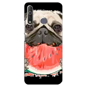 Чехол (ТПУ) Милые собачки для TECNO Camon 12 Air CC6 (Смешной Мопс)
