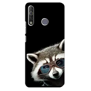Силиконовый Чехол с Енотами на TECNO Camon 12 Air CC6 (Стильный Енот)