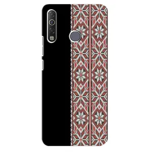 Силиконовый Чехол на TECNO Camon 12 Air CC6 с картинкой Вышиванки (Стильная вишиванка)