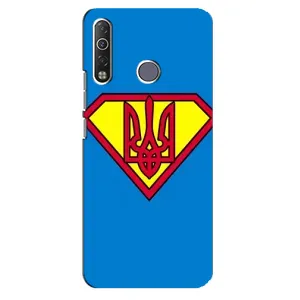Чехол с картинкой (Патриотический ГЕРБ) на TECNO Camon 12 Air CC6 (Super - Герб)