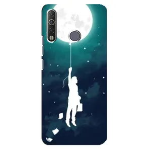 Чохол (ТПУ) з планетами на TECNO Camon 12 Air CC6 (To The moon)