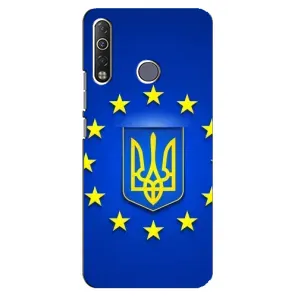 Чехол с Украинской символикой на Техно Камон 12 Ейр (Украина это Европа)