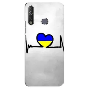 Силиконовый Чехол на TECNO Camon 12 Air CC6 (Я-Украина) (Украинская кардиограмма)