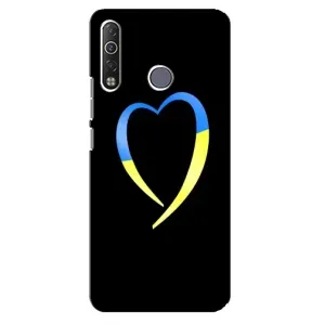 Силиконовый Чехол на TECNO Camon 12 Air CC6 (Я-Украина) (Украинское сердце)