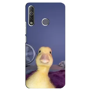 Бампер с принтом Мемы для TECNO Camon 12 Air CC6 (Утка)